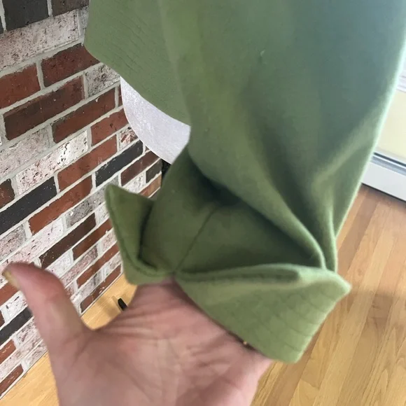 MAINBOCHER Green Cashmere Wool Vintage Open Jacket Size 10 - Picture 6 of 9